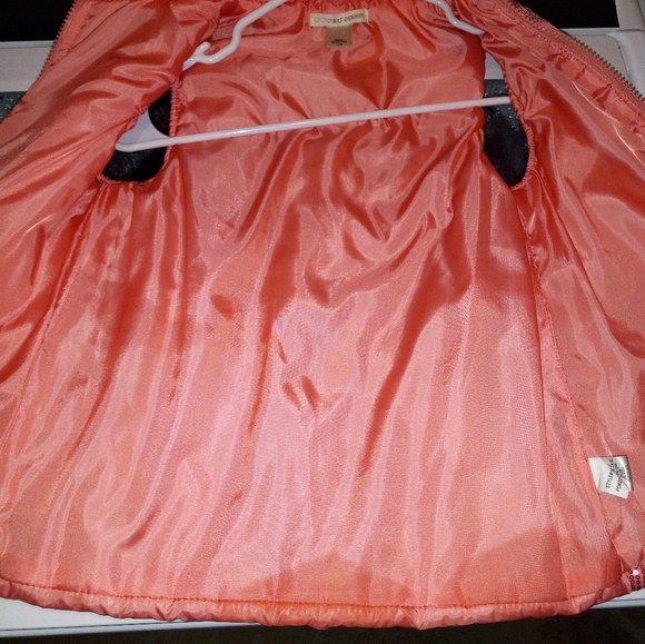 Girls Size 7-8 Pink Bling Zip-Up Vest Jacket - Picture 6 of 6